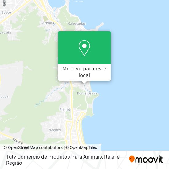 Tuty Comercio de Produtos Para Animais mapa