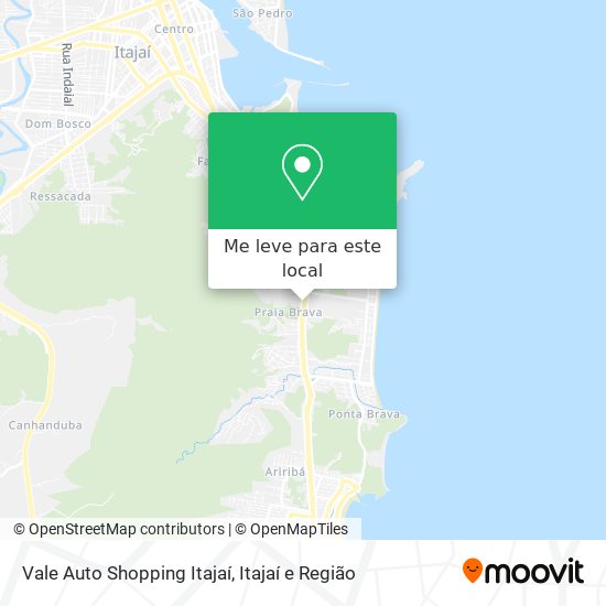 Vale Auto Shopping Itajaí mapa