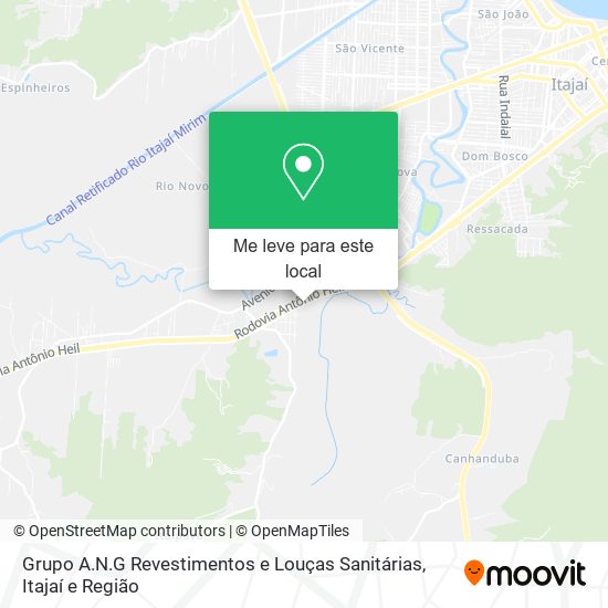 Grupo A.N.G Revestimentos e Louças Sanitárias mapa