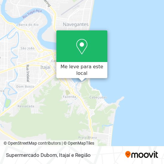 Supermercado Dubom mapa