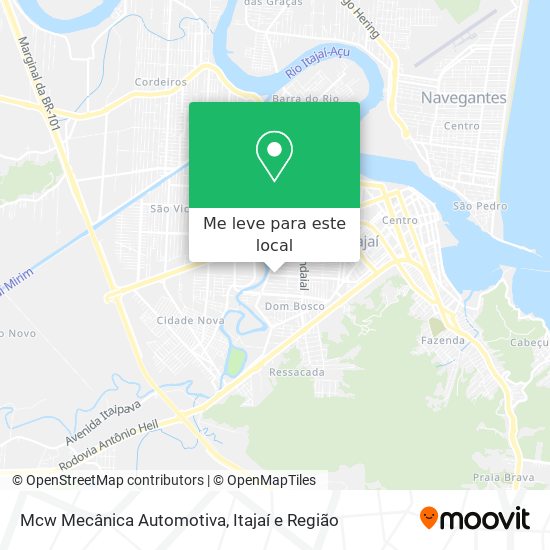 Mcw Mecânica Automotiva mapa