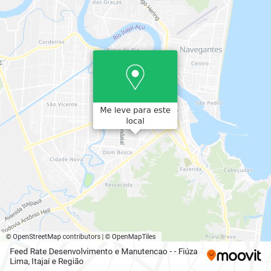 Feed Rate Desenvolvimento e Manutencao - - Fiúza Lima mapa