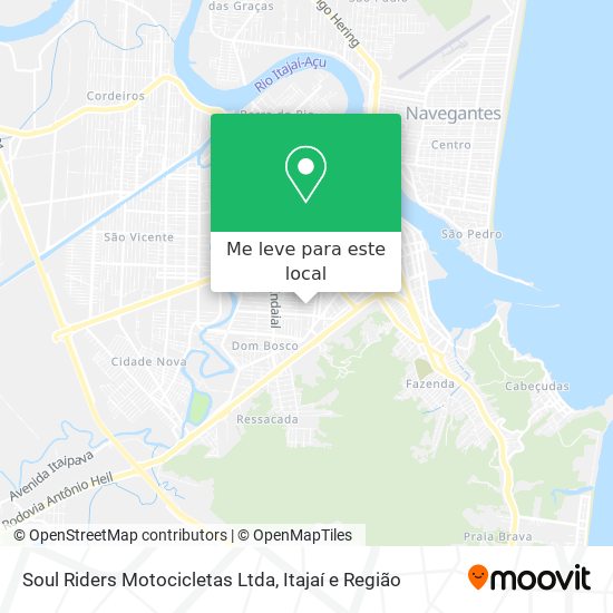 Soul Riders Motocicletas Ltda mapa