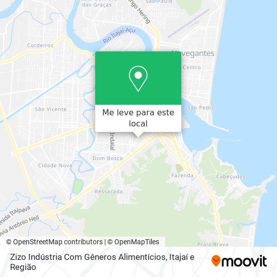 Zizo Indústria Com Gêneros Alimentícios mapa