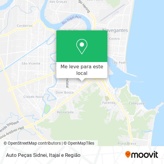 Auto Peças Sidnei mapa