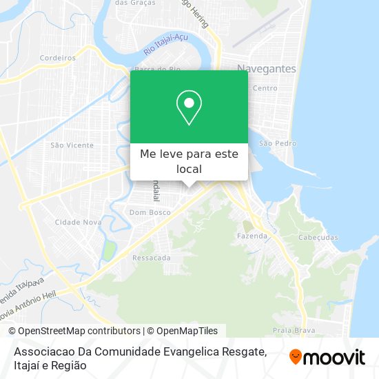 Associacao Da Comunidade Evangelica Resgate mapa