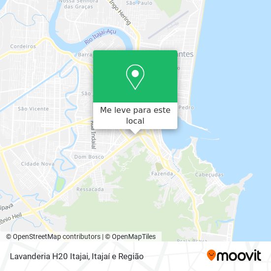 Lavanderia H20 Itajai mapa