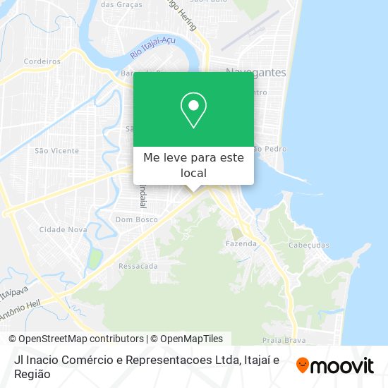 Jl Inacio Comércio e Representacoes Ltda mapa