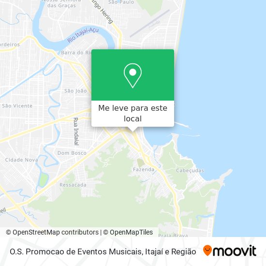 O.S. Promocao de Eventos Musicais mapa