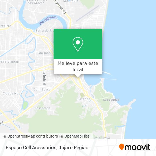 Espaço Cell Acessórios mapa