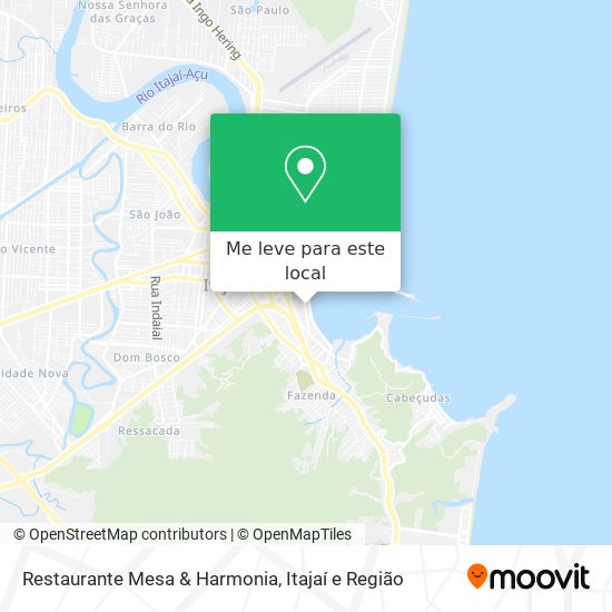 Restaurante Mesa & Harmonia mapa
