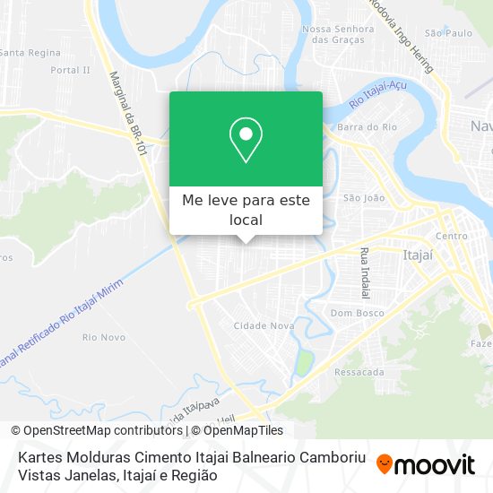 Kartes Molduras Cimento Itajai Balneario Camboriu Vistas Janelas mapa