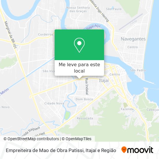 Empreiteira de Mao de Obra Patissi mapa