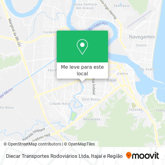 Diecar Transportes Rodoviários Ltda mapa