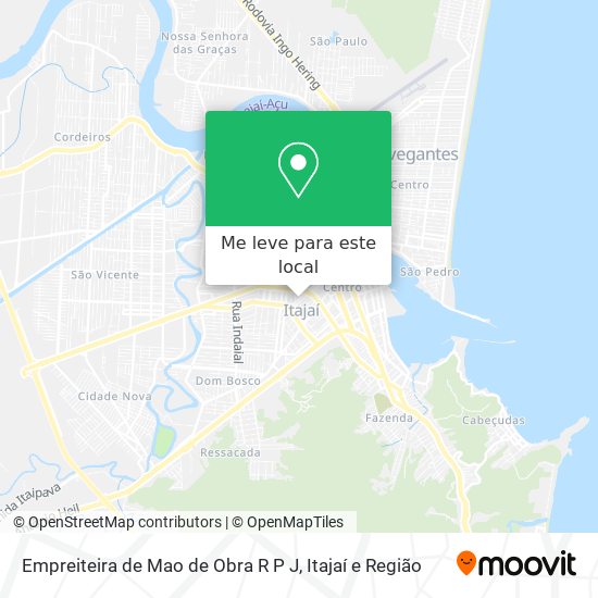 Empreiteira de Mao de Obra R P J mapa