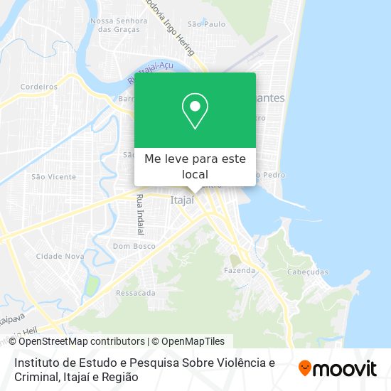 Instituto de Estudo e Pesquisa Sobre Violência e Criminal mapa