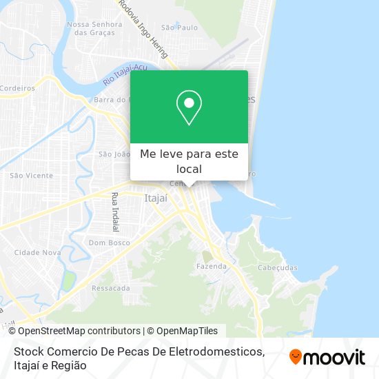 Stock Comercio De Pecas De Eletrodomesticos mapa