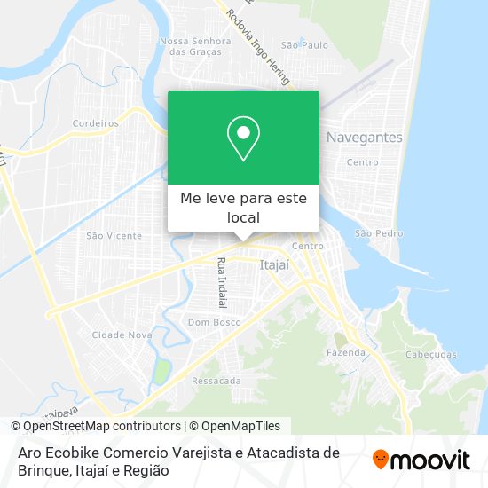 Aro Ecobike Comercio Varejista e Atacadista de Brinque mapa
