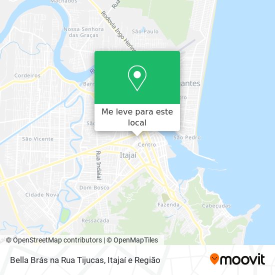 Bella Brás na Rua Tijucas mapa