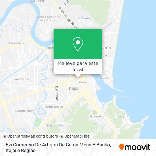 Evi Comercio De Artigos De Cama Mesa E Banho mapa