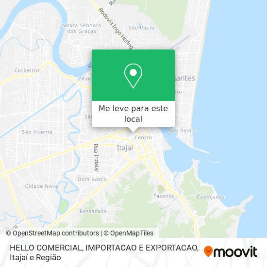 HELLO COMERCIAL, IMPORTACAO E EXPORTACAO mapa