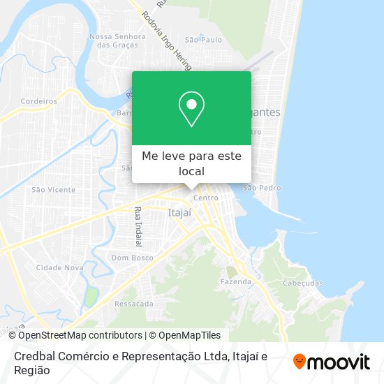 Credbal Comércio e Representação Ltda mapa