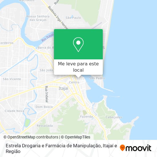 Estrela Drogaria e Farmácia de Manipulação mapa