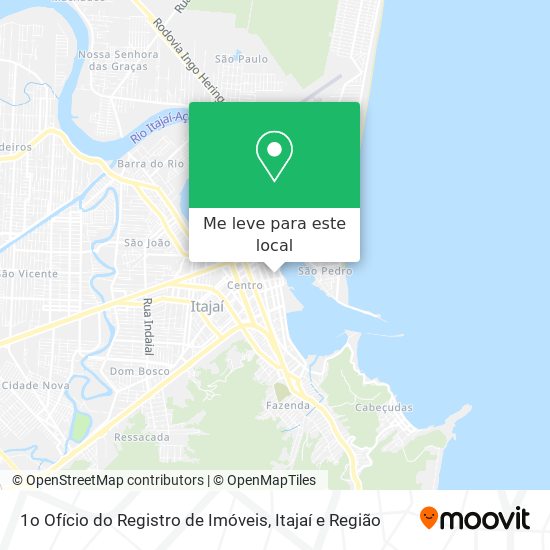 1o Ofício do Registro de Imóveis mapa