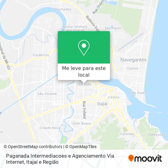 Paganada Intermediacoes e Agenciamento Via Internet mapa