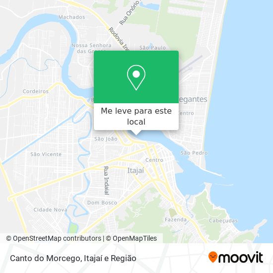 Canto do Morcego mapa