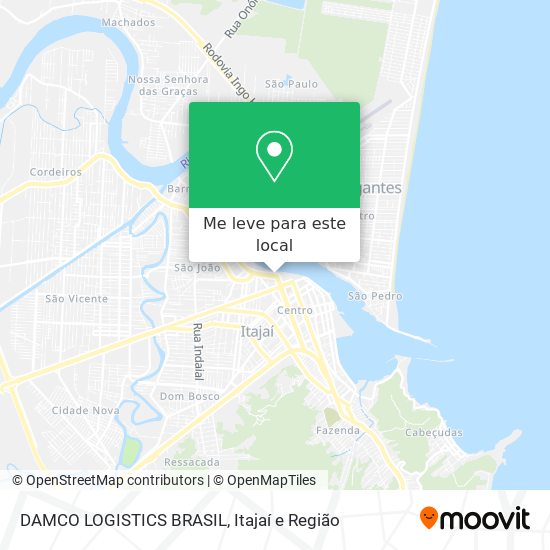 DAMCO LOGISTICS BRASIL mapa
