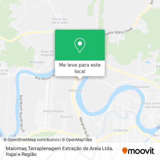 Maiomaq Terraplenagem Extração de Areia Ltda mapa