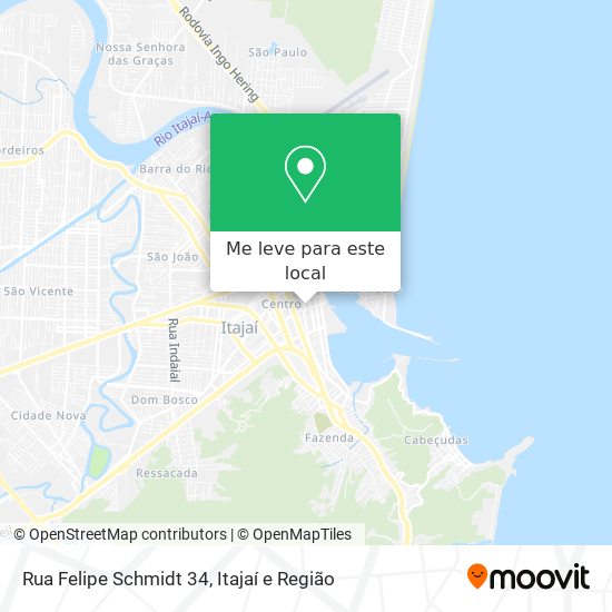 Rua Felipe Schmidt 34 mapa