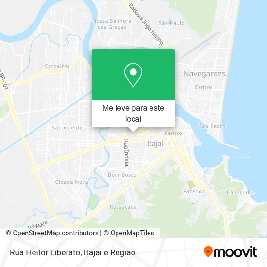 Rua Heitor Liberato mapa