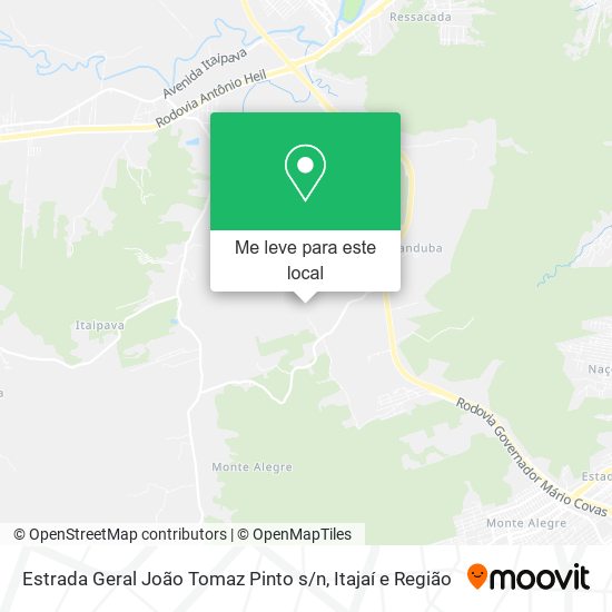 Estrada Geral João Tomaz Pinto s / n mapa
