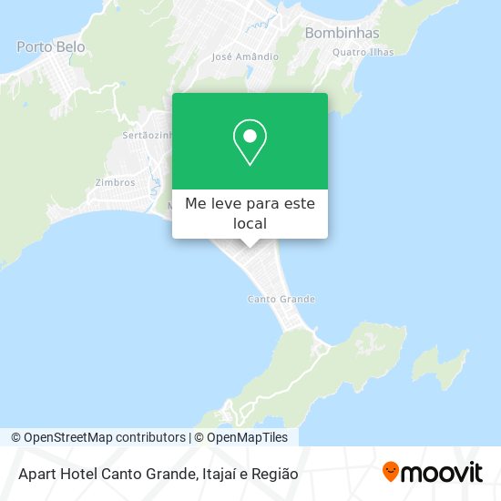 Apart Hotel Canto Grande mapa