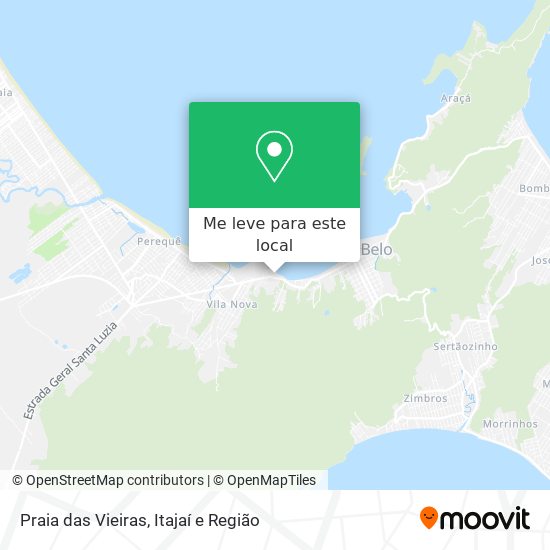 Praia das Vieiras mapa