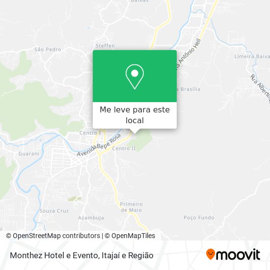 Monthez Hotel e Evento mapa