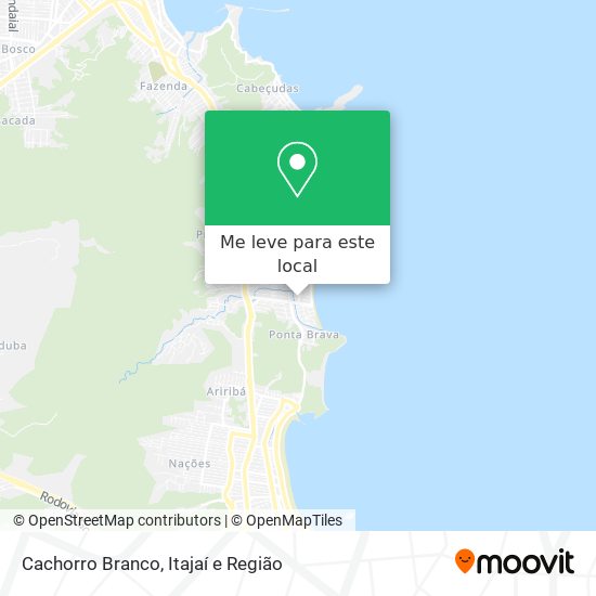 Cachorro Branco mapa