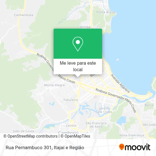 Rua Pernambuco 301 mapa