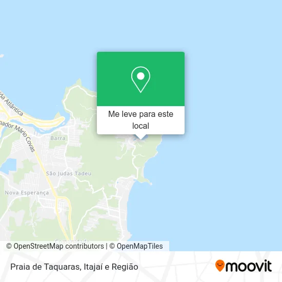 Praia de Taquaras mapa
