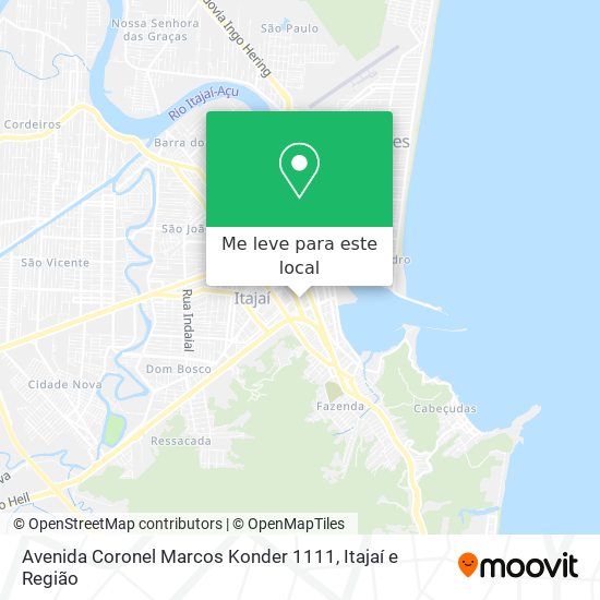 Avenida Coronel Marcos Konder 1111 mapa