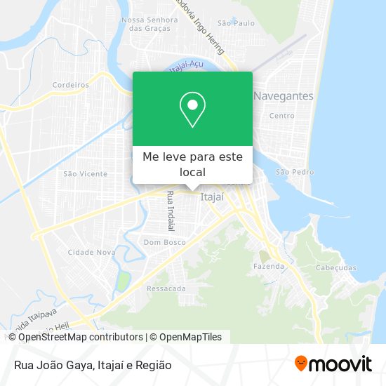 Rua João Gaya mapa