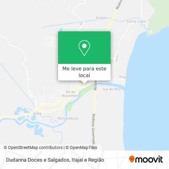 Dudanna Doces e Salgados mapa