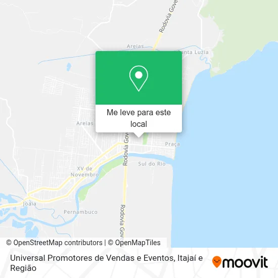 Universal Promotores de Vendas e Eventos mapa