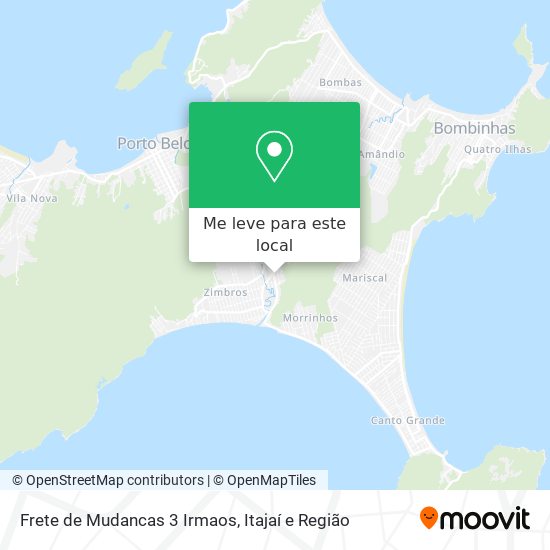 Frete de Mudancas 3 Irmaos mapa