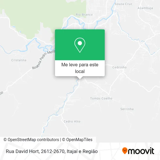 Rua David Hort, 2612-2670 mapa