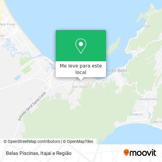 Belas Piscinas mapa