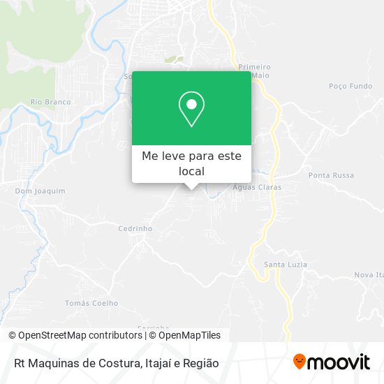 Rt Maquinas de Costura mapa