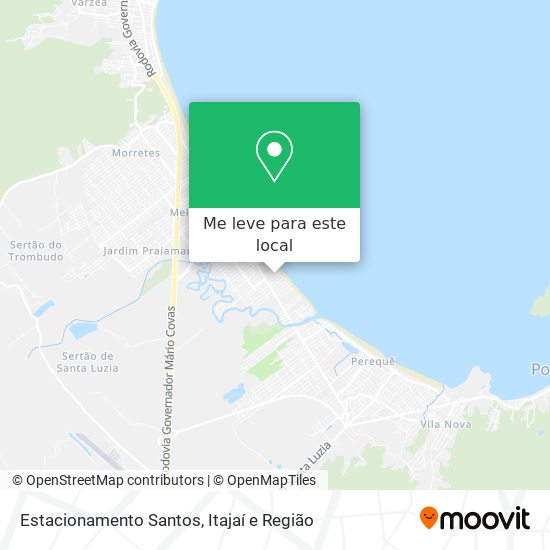 Estacionamento Santos mapa